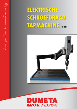 elektrische schroefdraad tapmachine d-bd