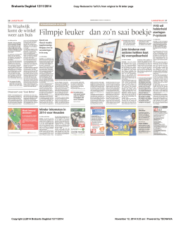 Brabants Dagblad 12-11-2014