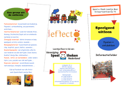 Informatiefolder - Speel-o
