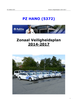 PZ HANO (5372) Zonaal Veiligheidsplan 2014-2017