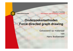 Onderzoeksmethoden Force directed graph drawing