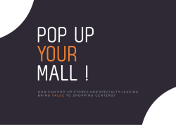 How can pop-up stores and specialty leasing bring value to