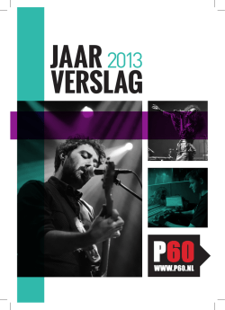 JAAR2013 VERSLAG