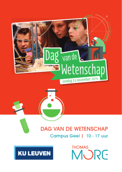 DAG VAN DE WETENSCHAP