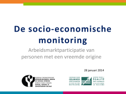 De socio-economische monitoring