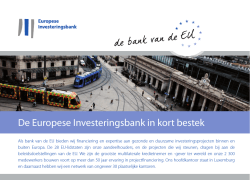 De Europese Investeringsbank in kort bestek