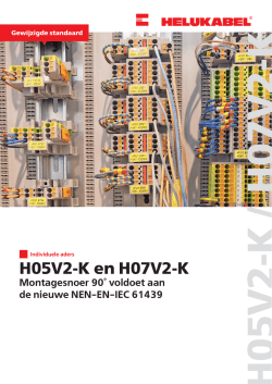 H05V2-K en H07V2-K Montagesnoer 90&deg; voldoet