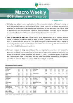 Macro Weekly_ECB stimulus on the cards_31 August 2014