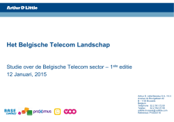 Study on Belgian Telecom - Economy