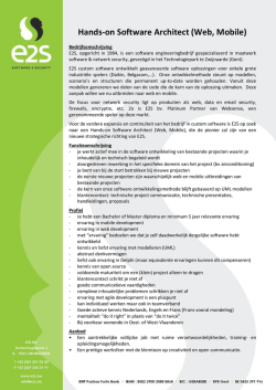 Hands-on Software Architect (Web, Mobile)