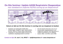 On-Site Seminar: Update AASM Respiratoire