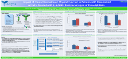 Impact of Clinical Remission on Physical Function in