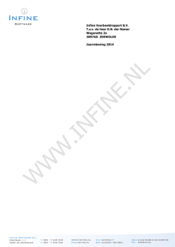 Infine Voorbeeldrapport B.V. T.a.v. de heer O.N. der