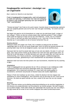 Hoogbegaafde werknemer: sleutelgat van uw