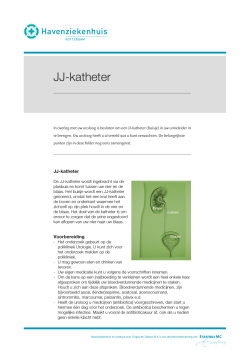 JJ-katheter - Havenziekenhuis Rotterdam