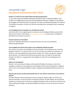Rabobank ZOOmeravonden 2014