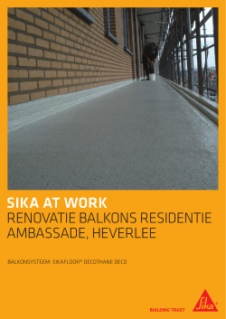 Renovatie balkons Residentie Ambassade, Heverlee (Sika at Work)