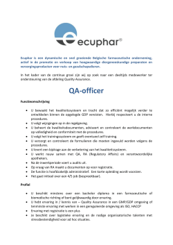Ecuphar is een dynamische en snel groeiende Belgische