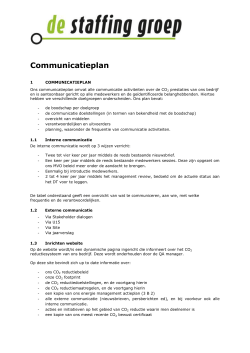 Communicatieplan - IT