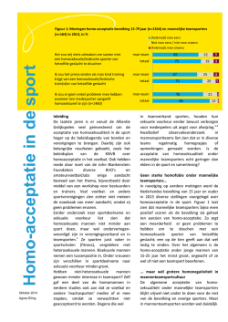 Ho m o -acceptatie in de sport