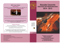 Klassieke Concerten 2014 - 2015