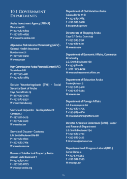 10.1 Government Departments
