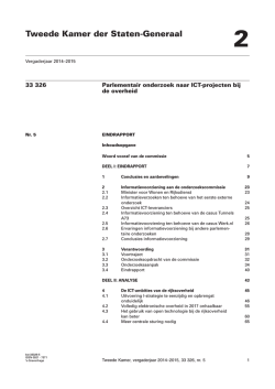 Eindrapport - Tweede Kamer