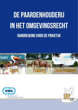 De paardenhouderij in het omgevingsrecht