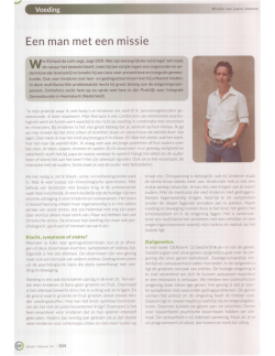 Een man met een missie