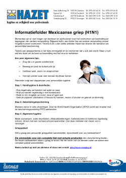 Folder Mexicaanse griep versie ll