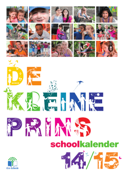 schoolkalender - De Kleine Prins » Montessori