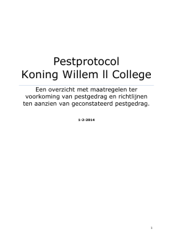 Pestprotocol Koning Willem ll College