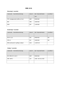HML 14 A - Vakschoolwageningen Team MOFT