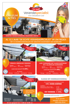 JUBILEUM ACTIES QK QK QK