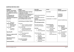 Jaarplan MR 2014-2015