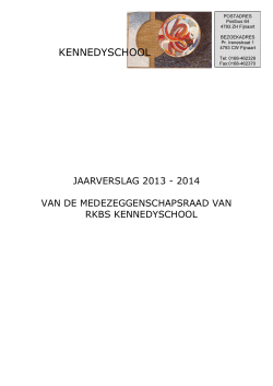 jaarverslag MR RKBS Kennedy 2013_2014