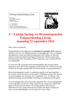 dressuur- en springwedstrijden voor vier