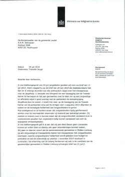 Informatie over budgetten die per 1 januari 2015