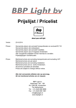 DoPchoice pdf prijslijst