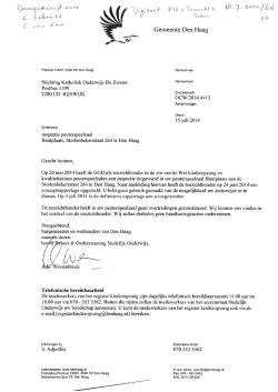Inspectierapport PSZ De Buutplaats 2014 voorblad