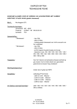 ISOFLEX DP/TDX TECHNISCHE FICHE