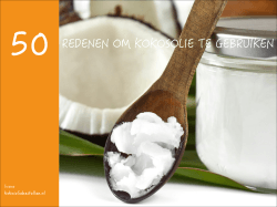 50 redenen om kokosolie te gebruiken