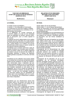 Immeubles ayant une affectation de bureaux / Gebouwen bestemd