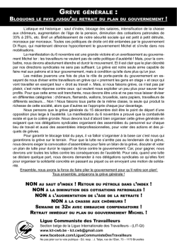 GR&Egrave;VE G&Eacute;N&Eacute;RALE - LCT-CWB