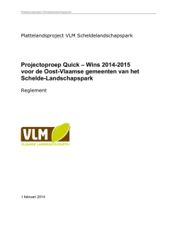 handleiding met reglement, aanvraagformulier en rapportageformulier