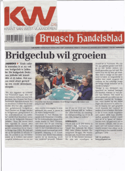Bridgeclub wil groeien