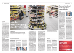 Hoe het w i n ke l wa g e n t j e steeds voller raakt