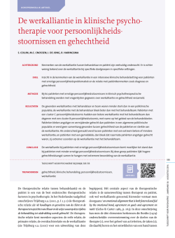 volledige tekst - Tijdschrift voor Psychiatrie