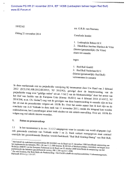 Conclusie PG HR 21 november 2014, IEF 14398 (Leidseplein beheer