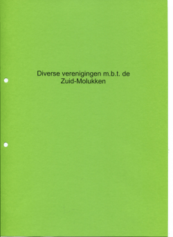 81 Diverse verenigingen m.b.t. de Zuid-Molukken